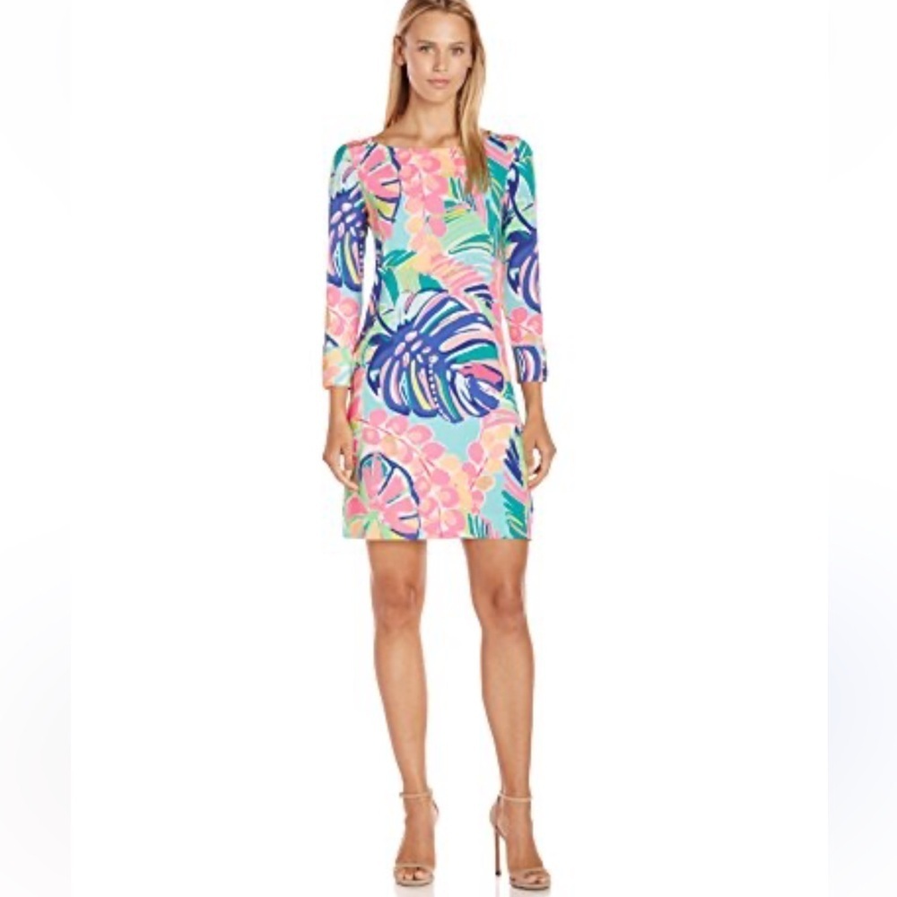 Lilly Pulitzer UPF50+ dress in print Exotic Garden NWOT size Large